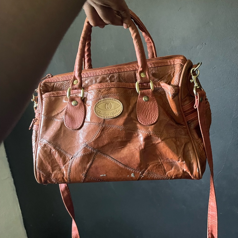 Full leather Vintage Christian Charles Hand Bag
